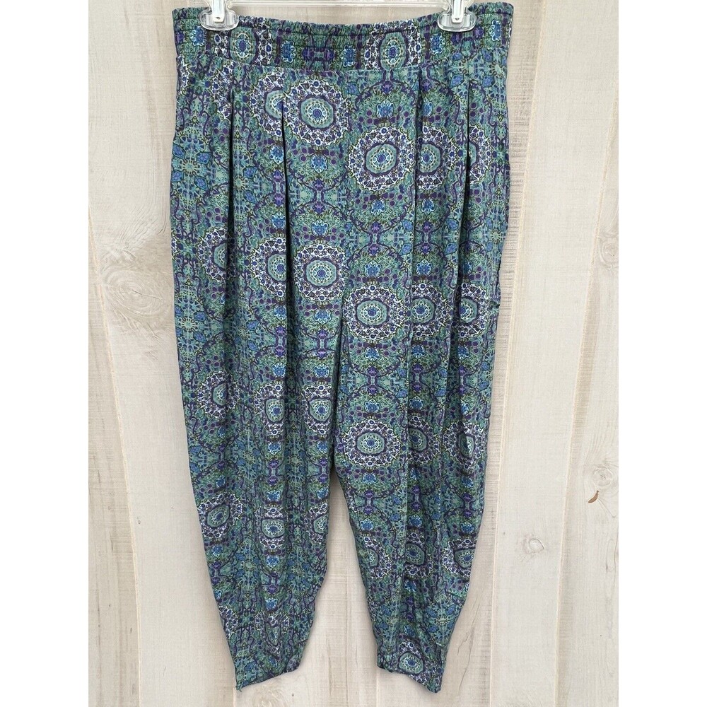 Vintage 80’s Inclinations Boho Festival Peasant Size S/M Pants Cropped Ladies